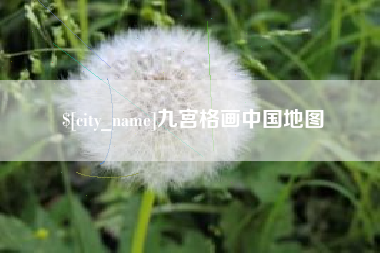 东营九宫格画中国地图