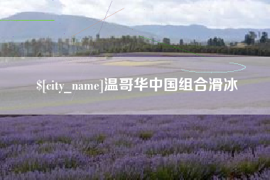 东营温哥华中国组合滑冰