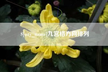 东营九宫格方向排列