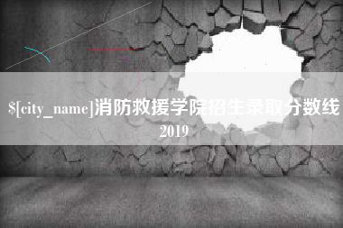 东营消防救援学院招生录取分数线2019