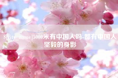 东营5000米有中国人吗-都有中国人坚毅的身影