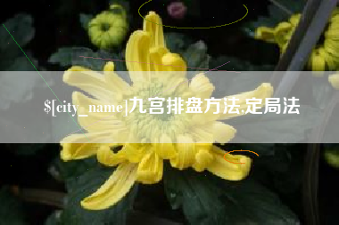 东营九宫排盘方法,定局法