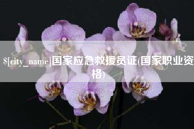 东营国家应急救援员证(国家职业资格)