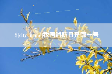 东营我国消防日是哪一号