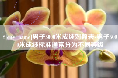 东营男子5000米成绩对照表-男子5000米成绩标准通常分为不同等级