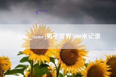 东营男子世界5000米记录