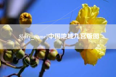 东营中国地域九宫版图