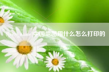 东营中国地图用什么怎么打印的