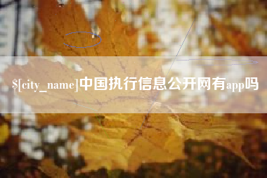 东营中国执行信息公开网有app吗