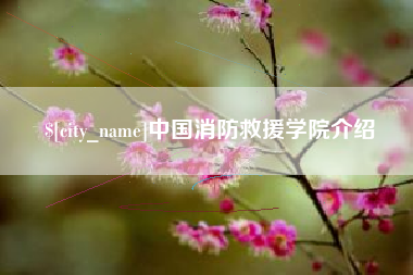 东营中国消防救援学院介绍