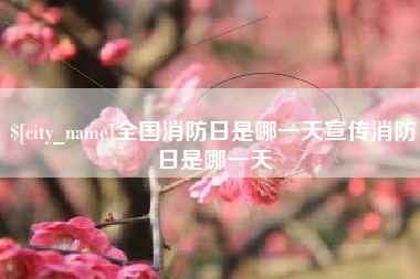 东营全国消防日是哪一天宣传消防日是哪一天