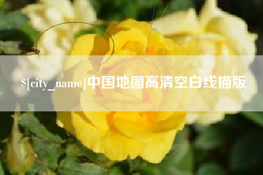 东营中国地图高清空白线描版