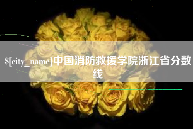 东营中国消防救援学院浙江省分数线