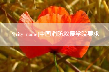 东营中国消防救援学院要求