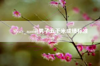 东营男子五千米成绩标准