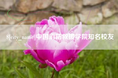 东营中国消防救援学院知名校友