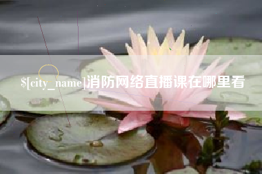 东营消防网络直播课在哪里看