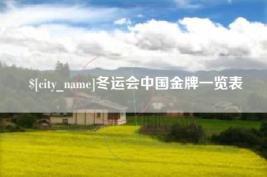 东营冬运会中国金牌一览表