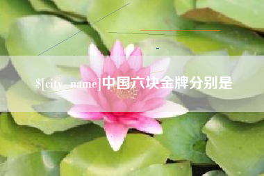 东营中国六块金牌分别是