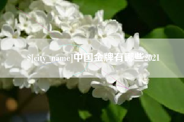 东营中国金牌有哪些2021