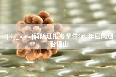 东营消防证报考条件2024年官网烟台福山