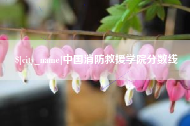 东营中国消防救援学院分数线